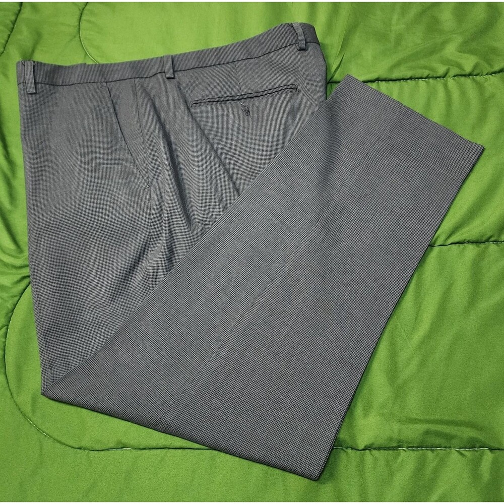 Calvin Klein Slim Fit Stretch Flat Front Men's Dress Pants Gray Size 38X30
